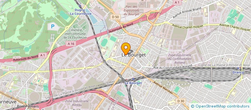 localisation de l'entreprise SELAS HAMICI à LE BOURGET