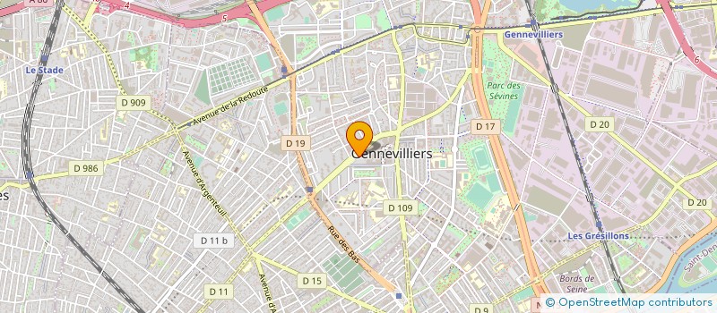 localisation de l'entreprise SELAS HAMON à GENNEVILLIERS