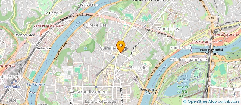 localisation de l'entreprise SELAS HURO  CALUIRE-ET-CUIRE