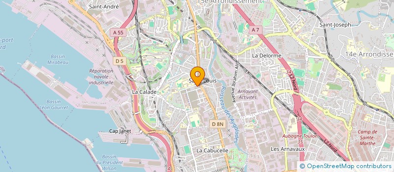 localisation de l'entreprise SELAS IMAGERIE MEDICALE DE SAINT LOUIS à MARSEILLE