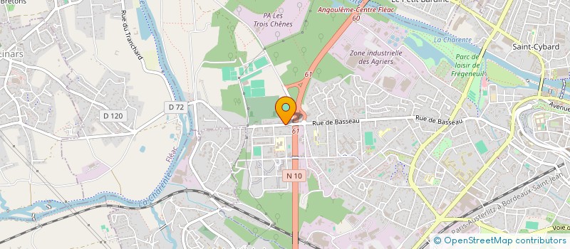 localisation de l'entreprise SELAS JEANNE LAZARD à ANGOULEME