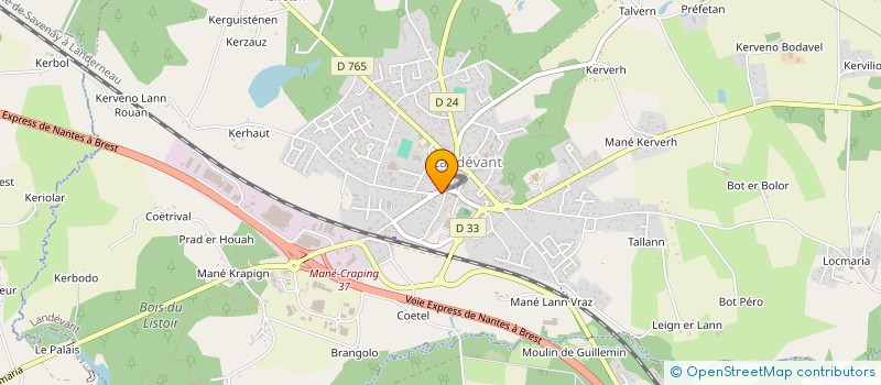 localisation de l'entreprise SELAS LA PHARMACIE DE LANDEVANT  LANDEVANT