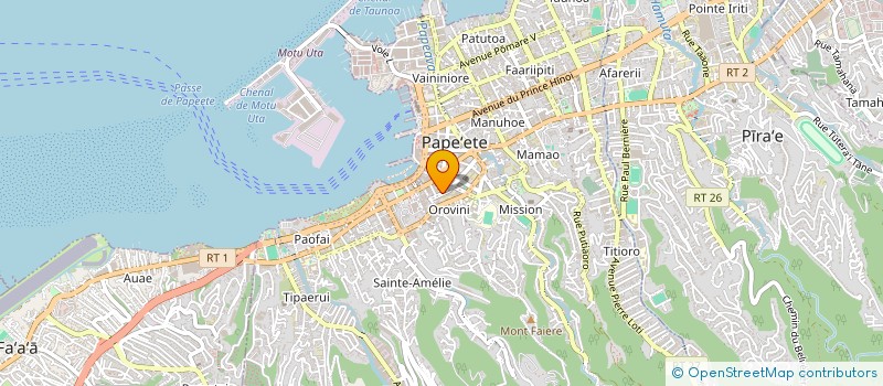 localisation de l'entreprise SELAS LABORATOIRES D'ANALYSES DE BIOLOGIE MEDICAL ANNE-MARIE JAVOUHEY à PAPEETE