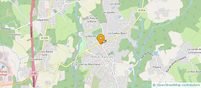 localisation de l'entreprise SELAS LIMPHARM à RILHAC-RANCON