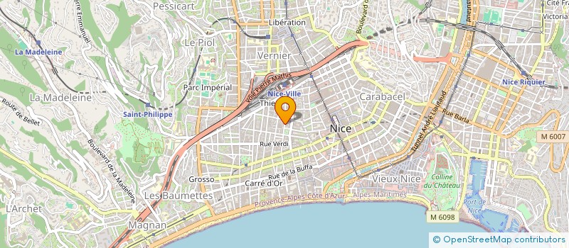 localisation de l'entreprise SELAS MOZART à NICE