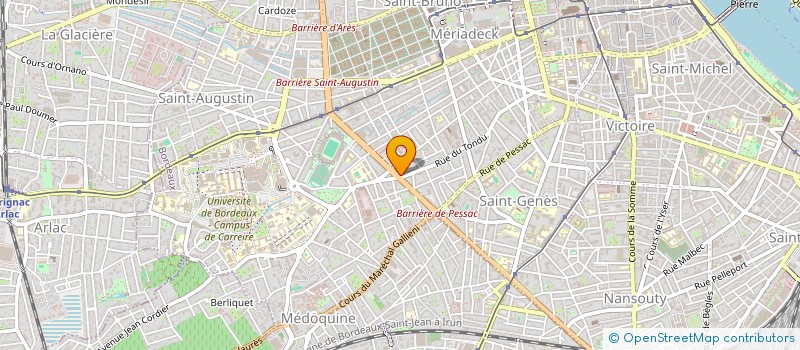 localisation de l'entreprise SELAS NOUVELLE PHARMACIE DU TONDU  BORDEAUX