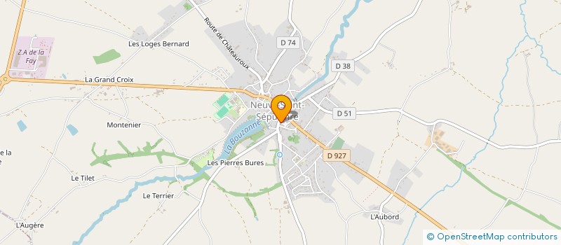 localisation de l'entreprise SELAS OLIVIER CHAPUS ET CELINE MERCUROL à NEUVY-SAINT-SEPULCHRE
