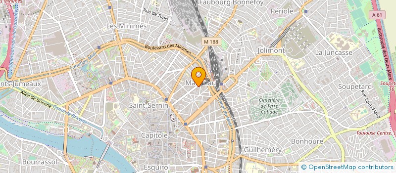 localisation de l'entreprise SELAS ORTEGA REBERGA à TOULOUSE