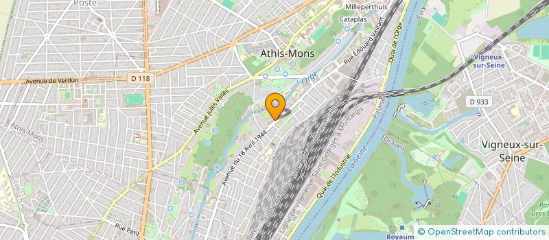 localisation de l'entreprise SELAS PHARMACIE ADAMS  ATHIS-MONS