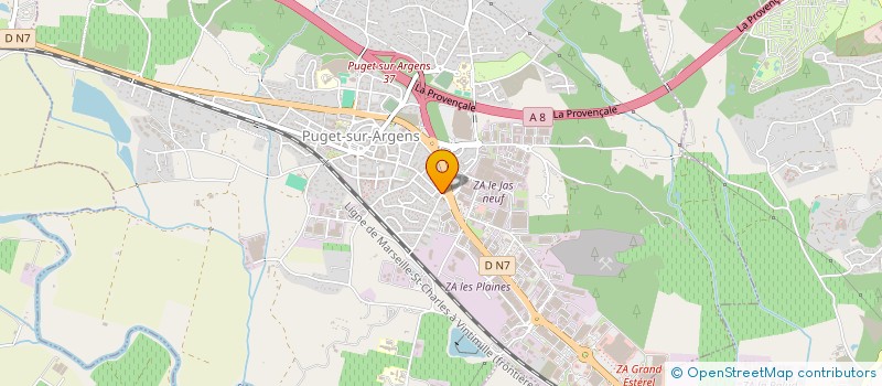 localisation de l'entreprise SELAS PHARMACIE AILLAUD à PUGET-SUR-ARGENS
