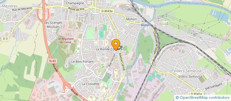 localisation de l'entreprise SELAS PHARMACIE BERTHELOT  CHARLEVILLE-MEZIERES