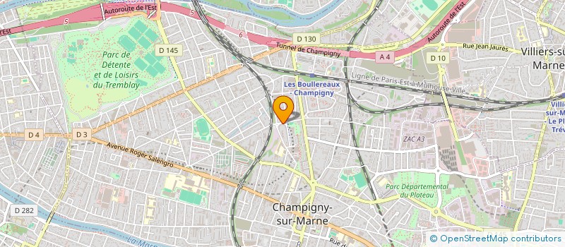 localisation de l'entreprise SELAS PHARMACIE BOURDAIS à CHAMPIGNY-SUR-MARNE