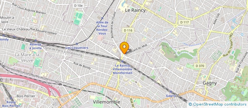 localisation de l'entreprise SELAS PHARMACIE CENTRALE à LE RAINCY