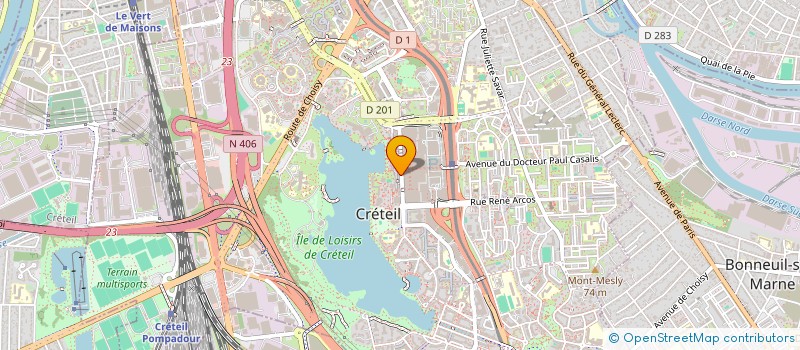 localisation de l'entreprise SELAS PHARMACIE CRETEIL SOLEIL  CRETEIL