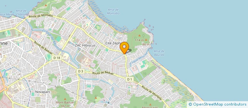 localisation de l'entreprise SELAS PHARMACIE DE BOURDA  CAYENNE