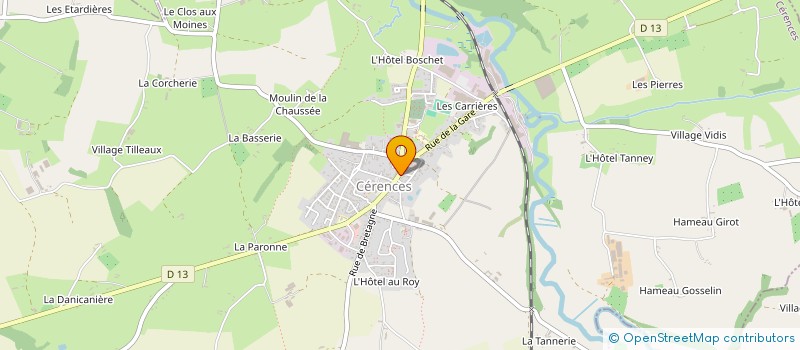 localisation de l'entreprise SELAS PHARMACIE DE CERENCES  CERENCES