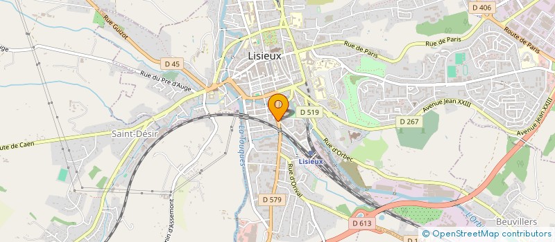 localisation de l'entreprise SELAS PHARMACIE DE LA GARE à LISIEUX