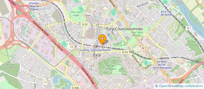 localisation de l'entreprise SELAS PHARMACIE DE LA GARE  EVRY-COURCOURONNES