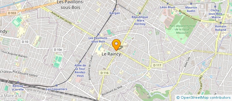 localisation de l'entreprise SELAS PHARMACIE DE LA MAIRIE à LE RAINCY
