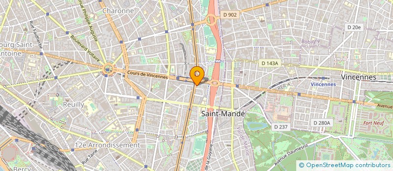 localisation de l'entreprise SELAS PHARMACIE DE LA PORTE DE VINCENNES  PARIS