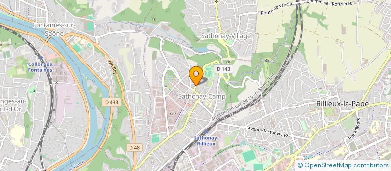 localisation de l'entreprise SELAS PHARMACIE DE SATHONAY  SATHONAY-CAMP