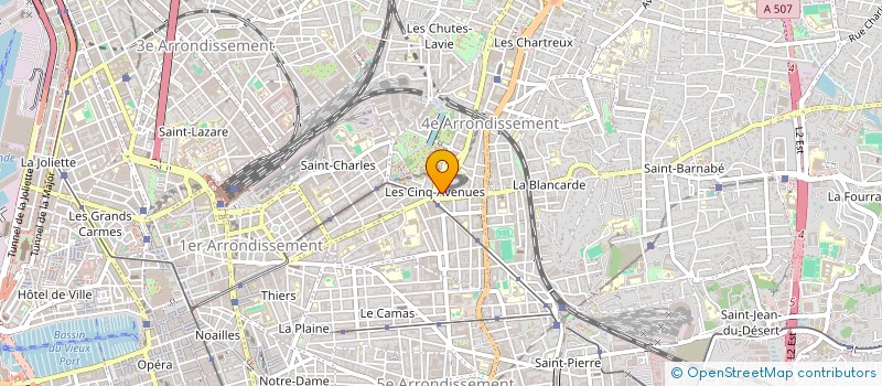 localisation de l'entreprise SELAS PHARMACIE DES 5 AVENUES à MARSEILLE