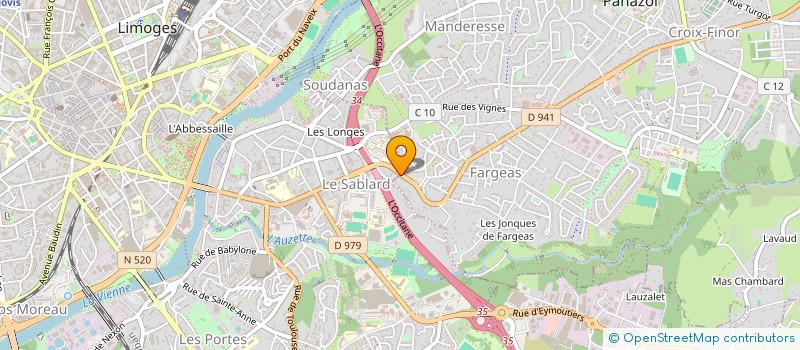 localisation de l'entreprise SELAS PHARMACIE DES OMBRAGES à PANAZOL