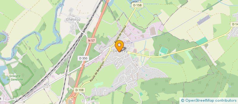 localisation de l'entreprise SELAS PHARMACIE DEVECEY  DEVECEY