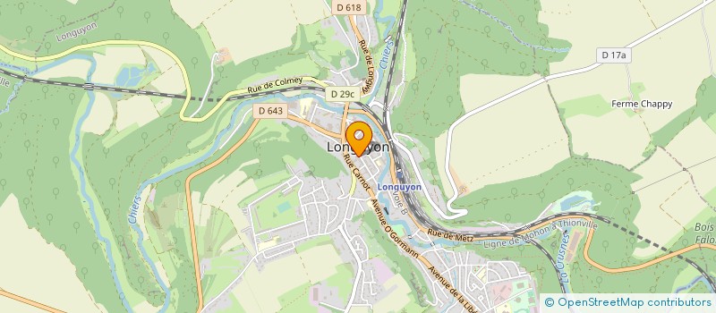 localisation de l'entreprise SELAS PHARMACIE DORION à LONGUYON