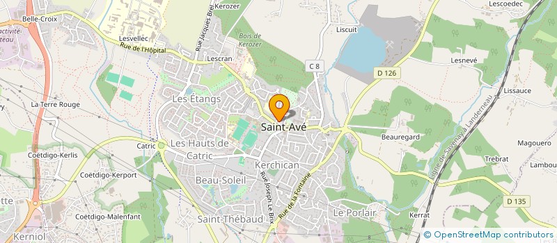 localisation de l'entreprise SELAS PHARMACIE DU CENTRE à SAINT-AVE