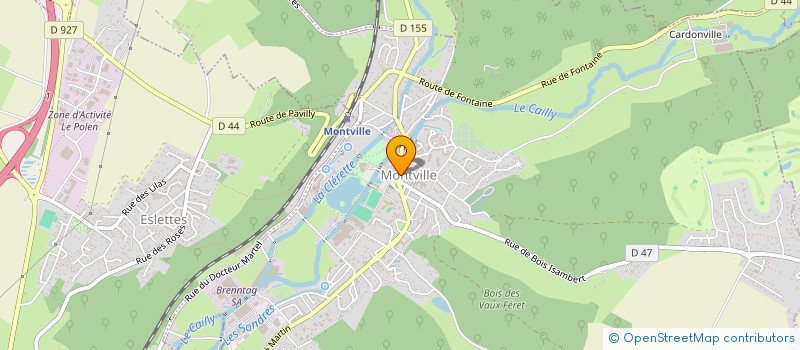 localisation de l'entreprise SELAS PHARMACIE DU CENTRE  MONTVILLE