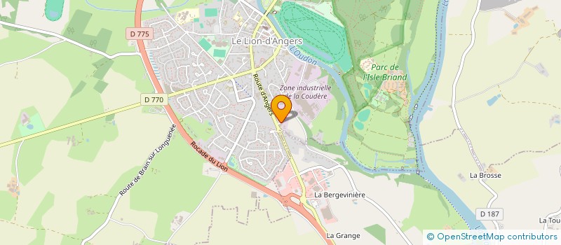 localisation de l'entreprise SELAS PHARMACIE DU HAUT ANJOU  LE LION D'ANGERS