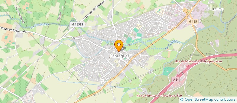 localisation de l'entreprise SELAS PHARMACIE DU JEU DE BALLON  FABREGUES