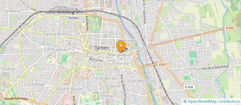 localisation de l'entreprise SELAS PHARMACIE DU MARCADIEU à TARBES