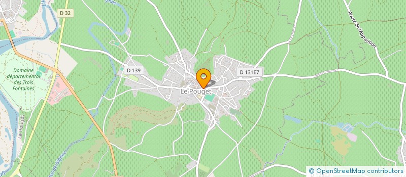 localisation de l'entreprise SELAS PHARMACIE DU POUGET  LE POUGET