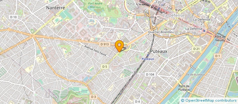 localisation de l'entreprise SELAS PHARMACIE HIRIART  PUTEAUX