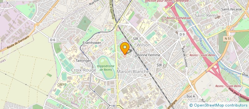 localisation de l'entreprise SELAS PHARMACIE MAISON BLANCHE  REIMS