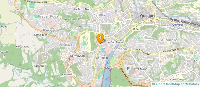 localisation de l'entreprise SELAS PHARMACIE MORIN à QUIMPER