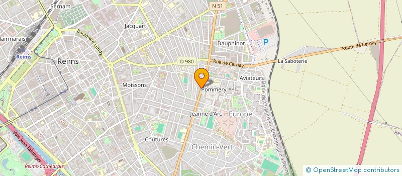 localisation de l'entreprise SELAS PHARMACIE POMMERY  REIMS