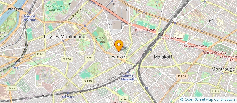 localisation de l'entreprise SELAS PHARMACIE SANTE PLUS IDF  VANVES