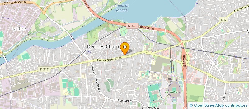 localisation de l'entreprise SELAS ROMMEVAUX DAMIEN  DECINES-CHARPIEU