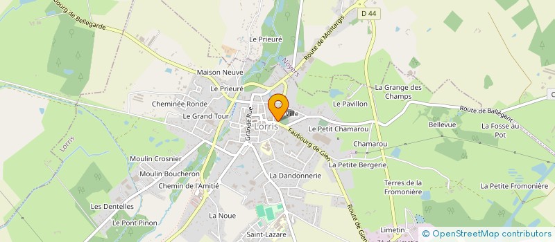 localisation de l'entreprise SELAS SAINT MICHEL à LORRIS
