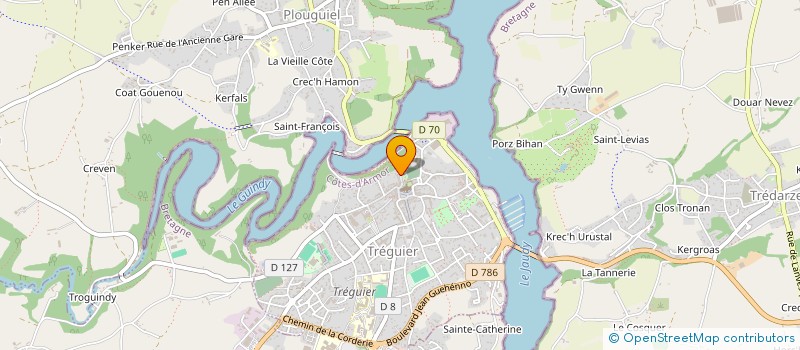 localisation de l'entreprise SELAS VETERINAIRE DES TROIS RIVIERES à TREGUIER