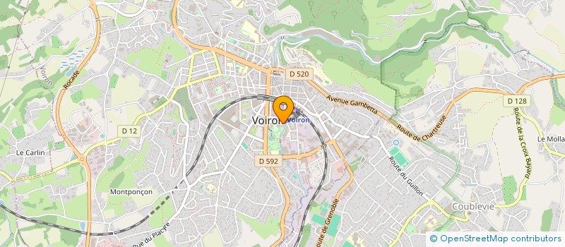 localisation de l'entreprise SELAS VETERINAIRES DU PERE LOUVAT à VOIRON