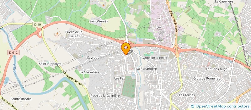 localisation de l'entreprise SELASSERRE à BEZIERS