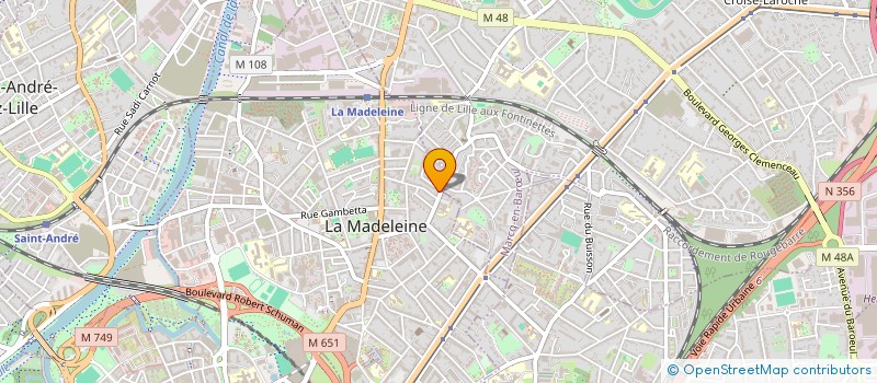 localisation de l'entreprise SELASU ACS à LA MADELEINE
