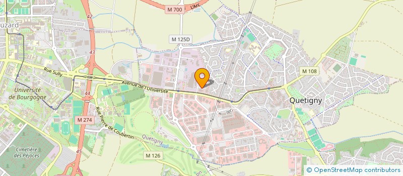 localisation de l'entreprise SELASU DE MASSEUR-KINESITHERAPEUTE LA MAISON DU SPORT SANTE à QUETIGNY