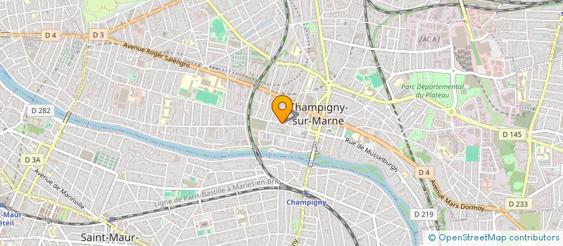 localisation de l'entreprise SELASU DOCTEUR BOUAZIZ THOMAS à CHAMPIGNY-SUR-MARNE