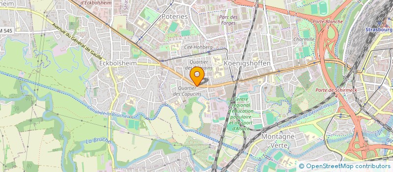 localisation de l'entreprise SELASU DU DOCTEUR GERALD ROUL  STRASBOURG