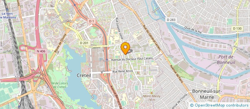 localisation de l'entreprise SELASU PHARMACIE RAHMOUN  CRETEIL